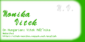 monika vitek business card